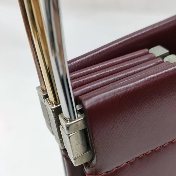 Cartier Hand Bag Bordeaux Leather mon-270-091125 - Picture 9 of 16